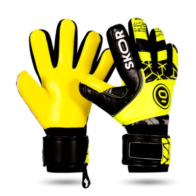 SKOR Amadeo Keepershandschoenen - Zwart/Geel Thumbnail